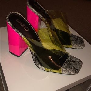 EGO Snake-skin Mules